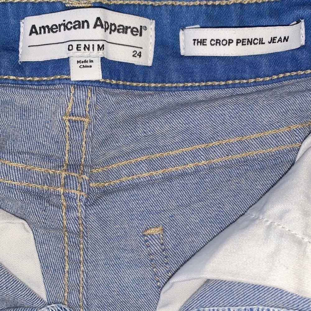American Apparel The Crop Pencil Jean 24 - Picture 7 of 7